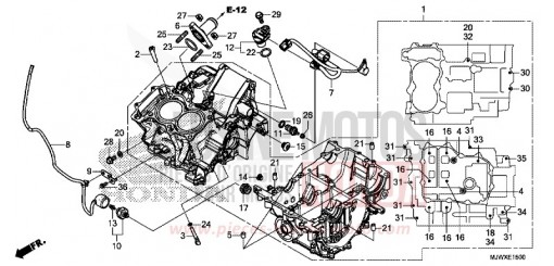 CARTER MOTEUR CB500XAJ de 2018